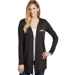 District ® Women’s Perfect Tri ® Hooded Cardigan (Black Frost)